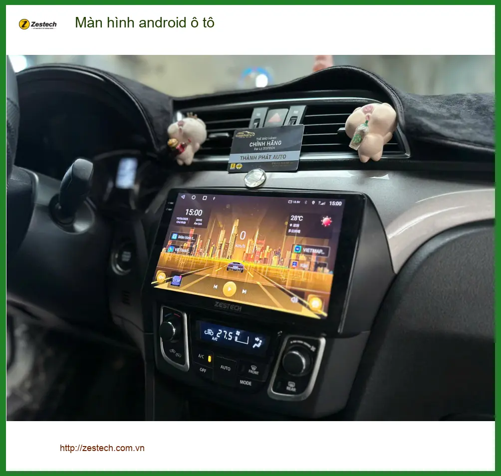 Chị Kiều Anh lắp màn hình Android ô tô Hyundai Accent ở Tân Phú để xem Youtube. ảnh thực tế 2