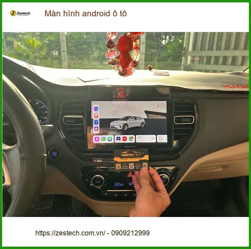 Chị Thảo lắp Màn hình android ô tô cho Hyundai SantaFe tại Quận 3 để nâng cao trải nghiệm lái ảnh thực tế 4
