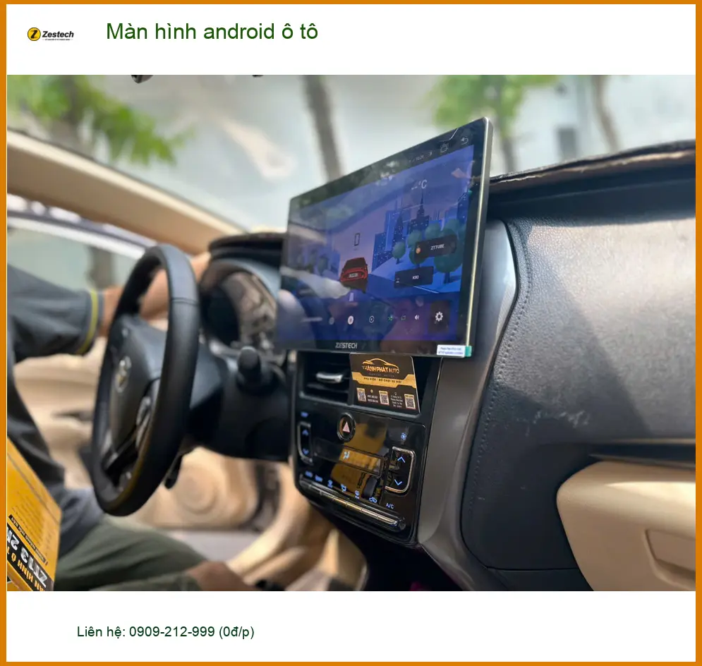 Chị Ngọc Thảo độ màn hình android ô tô cho Ford Everest ở Củ Chi để giải trí tốt hơn ảnh thực tế 2