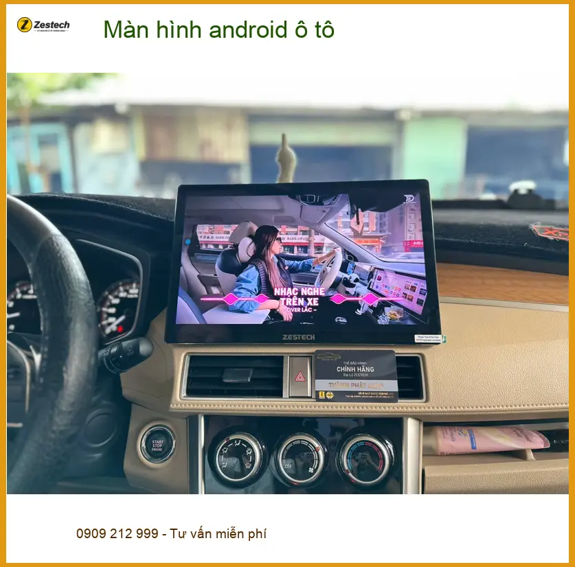 Anh Hải lắp màn hình Android ô tô Quận 7 cho Kia K3 cũ vì màn zin đã hỏng ảnh thực tế 5