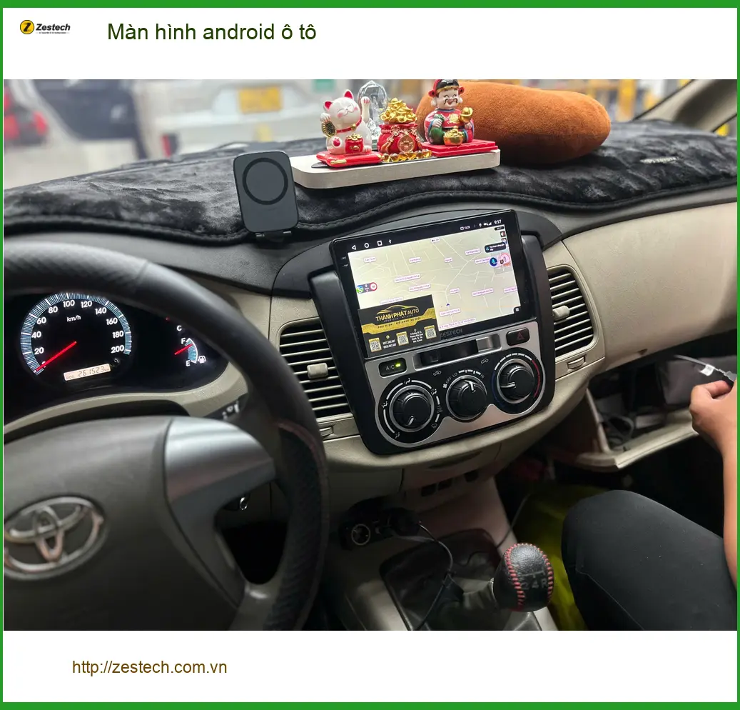 Cô Lan Anh lắp Màn hình android ô tô cho VinFast Lux A2.0 tại Quận 2 cho xe
