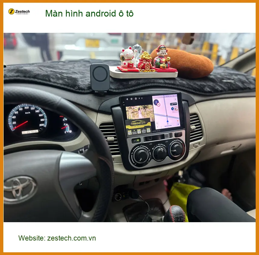 Cô Lan Anh lắp Màn hình android ô tô cho VinFast Lux A2.0 tại Quận 2 cho xe ảnh thực tế 2
