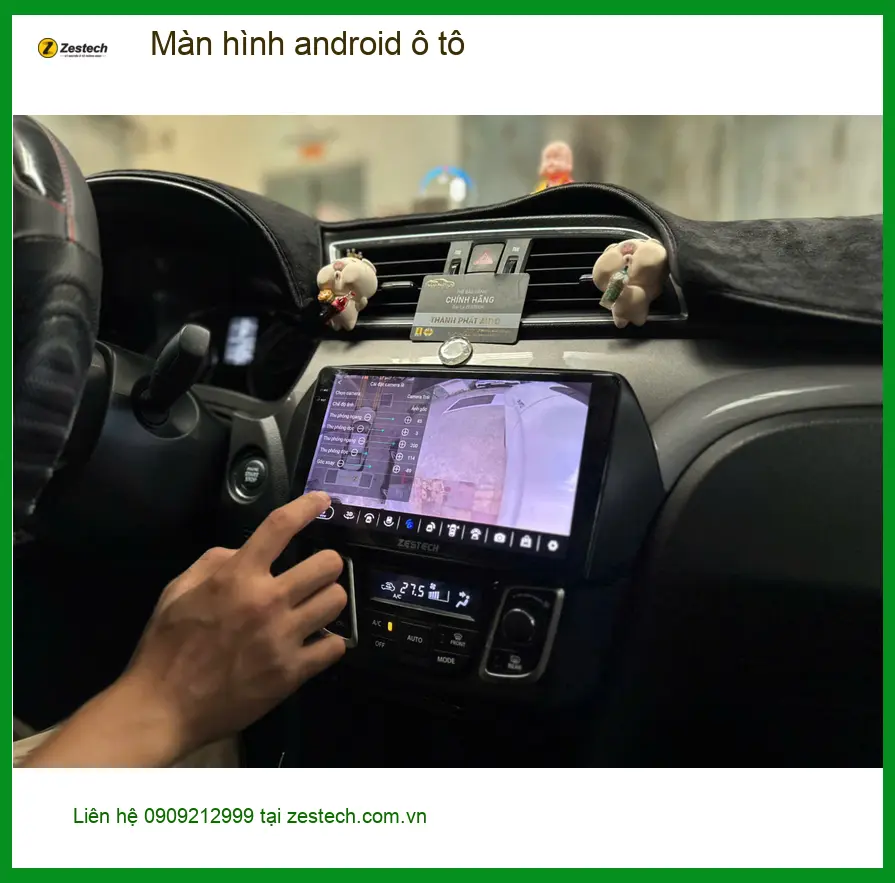 Anh Tấn lắp màn hình android ô tô tại Quận 11 cho Hyundai Accent ảnh thực tế 3