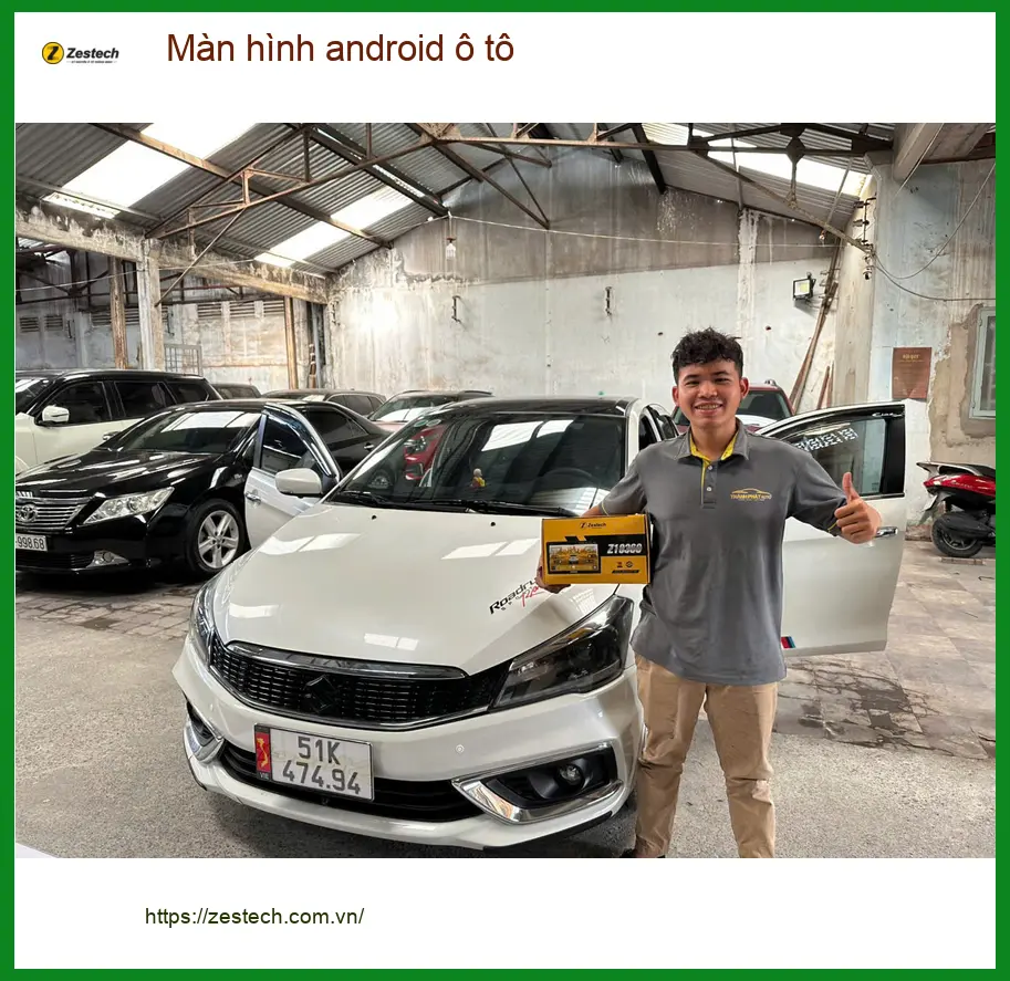 Anh Tấn lắp màn hình android ô tô tại Quận 11 cho Hyundai Accent ảnh thực tế 4