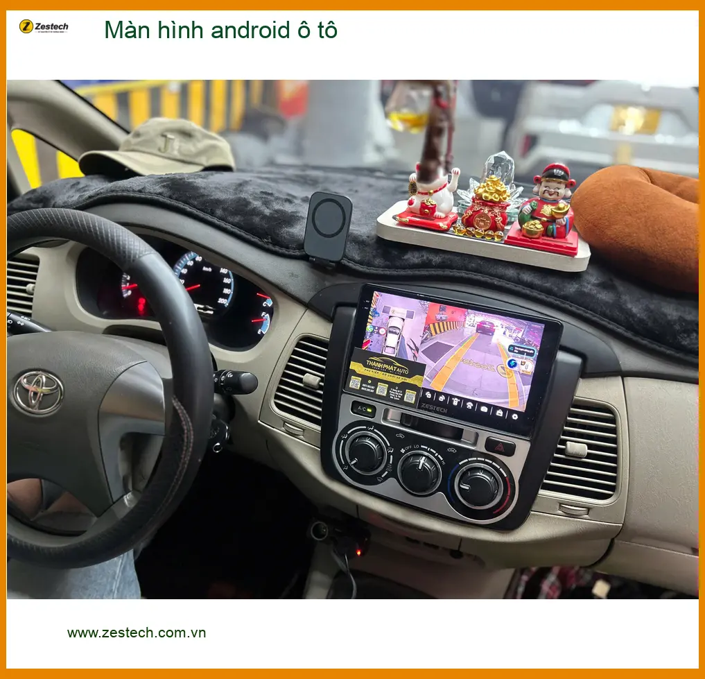 Cô Lan Anh lắp Màn hình android ô tô cho VinFast Lux A2.0 tại Quận 2 cho xe ảnh thực tế 4