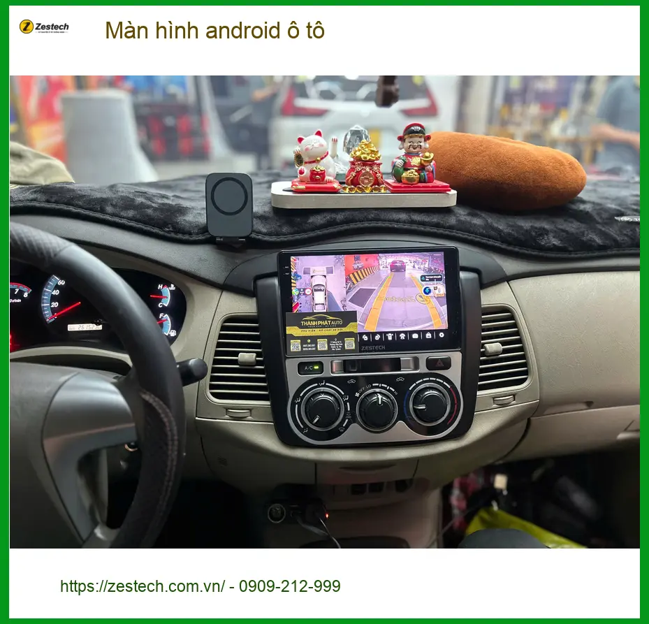 Cô Lan Anh lắp Màn hình android ô tô cho VinFast Lux A2.0 tại Quận 2 cho xe ảnh thực tế 5