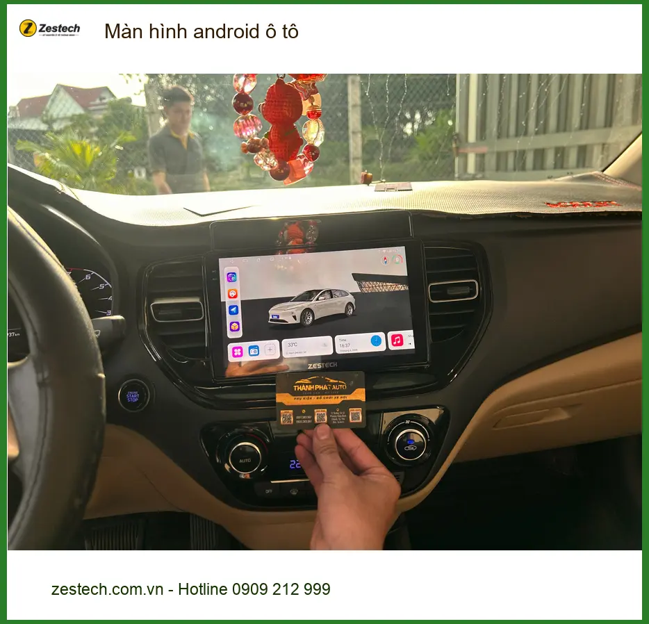 Anh Tấn lắp màn hình Android ô tô Hyundai Accent Quận 4 ảnh thực tế 5