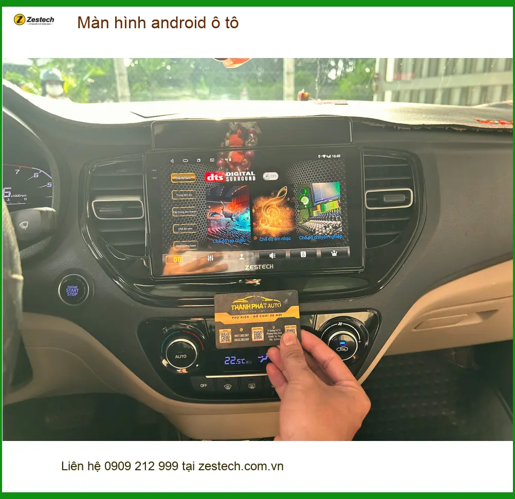Chú Phước nâng cấp màn hình android ô tô cho Hyundai Elantra tại Quận 8