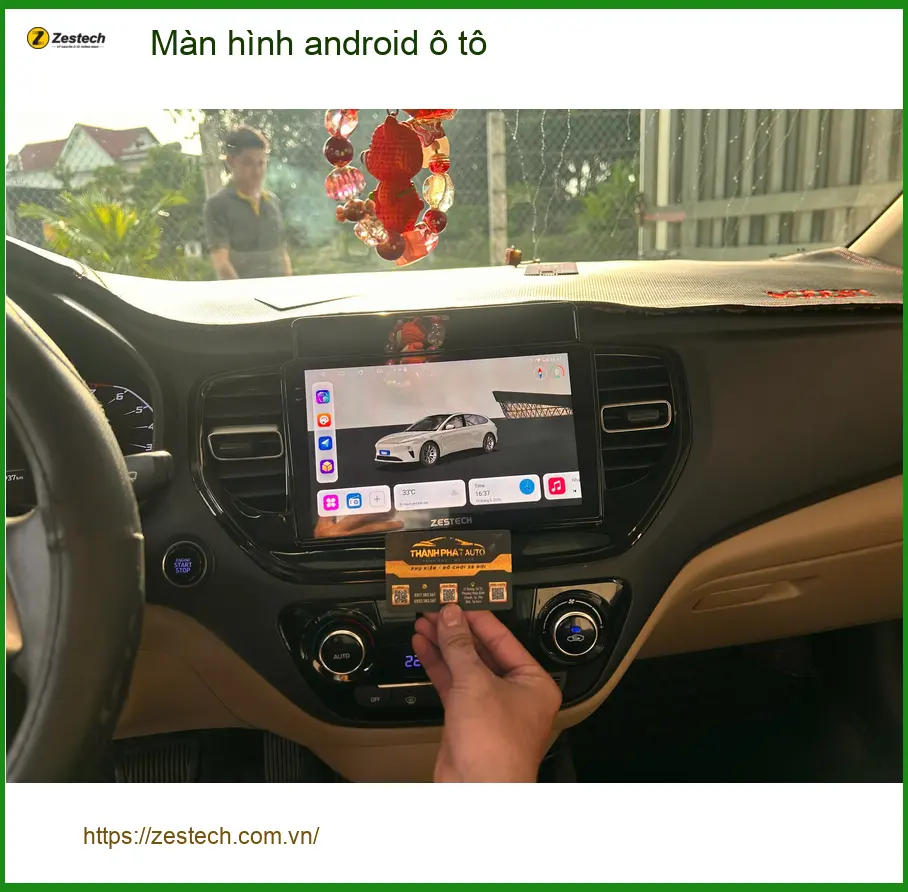 Chú Phước nâng cấp màn hình android ô tô cho Hyundai Elantra tại Quận 8 ảnh thực tế 2