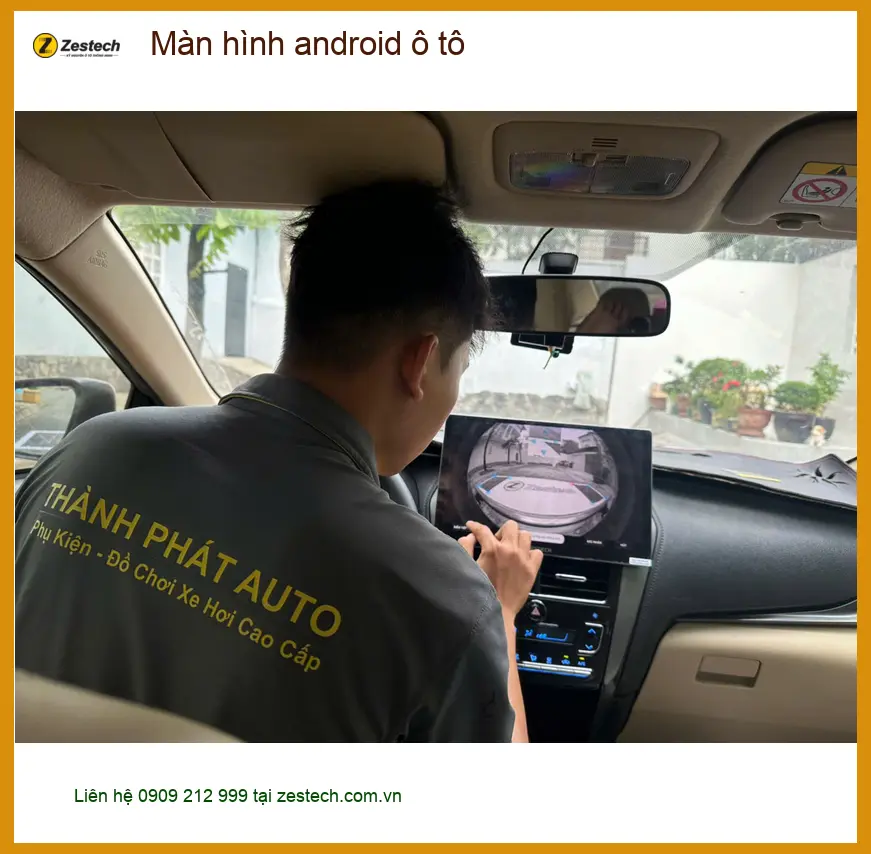 Chị Thúy lắp màn hình android ô tô cho Mazda CX-5 tại Quận Phú Nhuận. ảnh thực tế 2