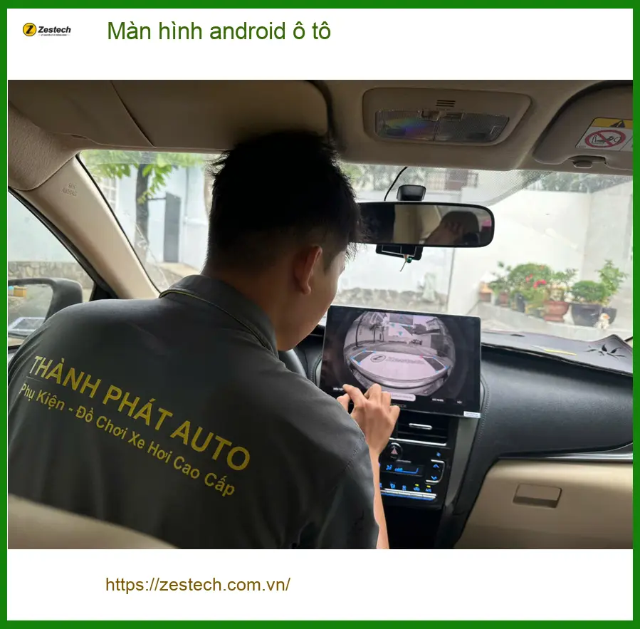 Cô Loan lắp Màn hình android ô tô cho Honda CRV tại Hóc Môn sau khi chuyển nhà ảnh thực tế 4