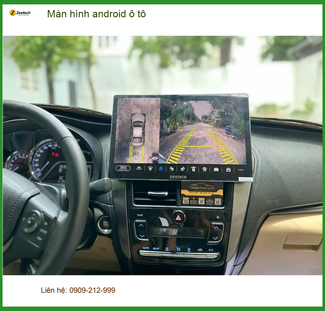 Anh Khang lắp màn hình Android ô tô cho Toyota Vios tại Quận 9 ảnh thực tế 2