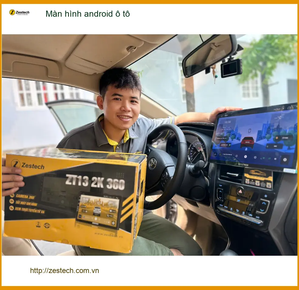 Anh Khang lắp màn hình Android ô tô cho Toyota Vios tại Quận 9 ảnh thực tế 3