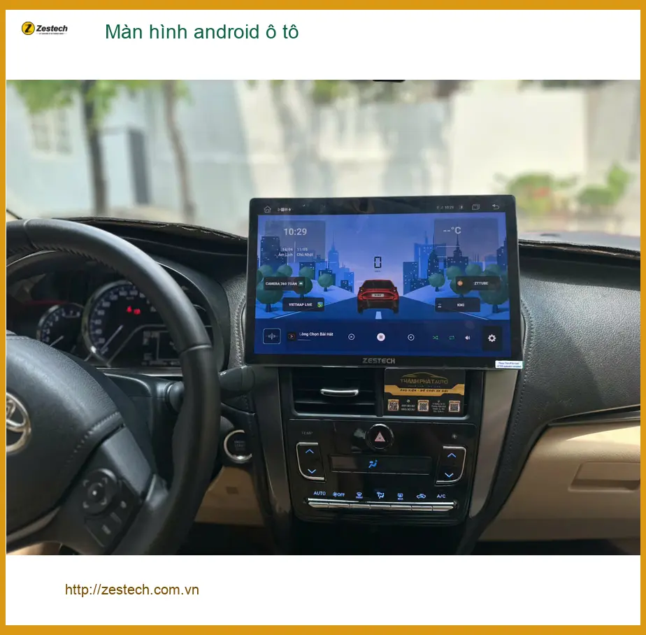 Anh Khang lắp màn hình Android ô tô cho Toyota Vios tại Quận 9 ảnh thực tế 4