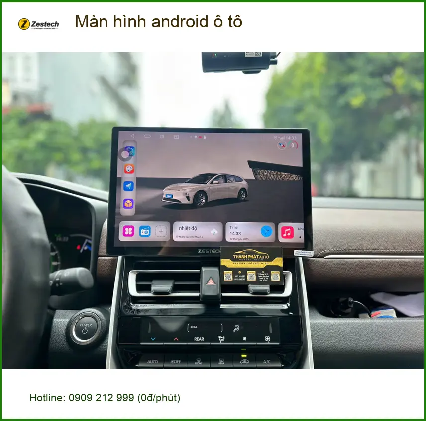 Chị Thảo lắp màn hình android ô tô cho Hyundai Accent tại Hóc Môn để trải nghiệm công nghệ mới ảnh thực tế 3