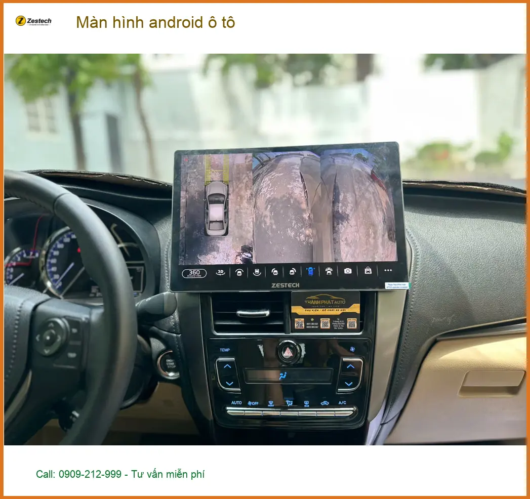 Anh Khang nâng cấp màn hình android ô tô Honda CRV tại Quận 3 vì màn zin lỗi thời