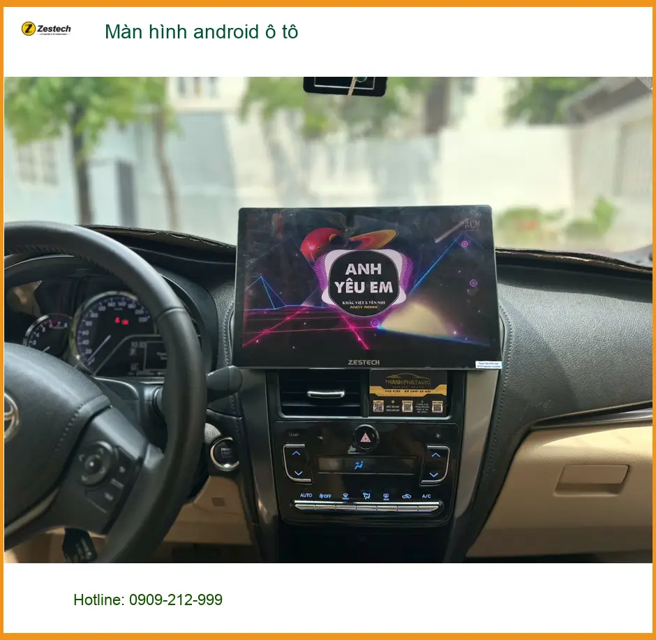 Anh Khang nâng cấp màn hình android ô tô Honda CRV tại Quận 3 vì màn zin lỗi thời ảnh thực tế 4