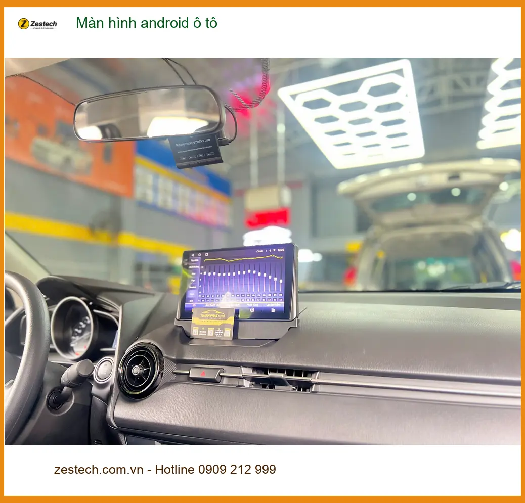 Anh Kiên lắp màn hình Android ô tô cho Hyundai Santa Fe tại Quận Tân Bình ảnh thực tế 2