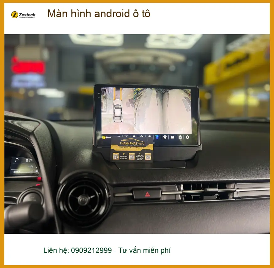 Anh Kiên lắp màn hình Android ô tô cho Hyundai Santa Fe tại Quận Tân Bình ảnh thực tế 3