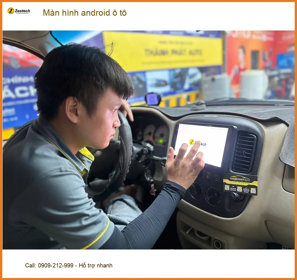 Anh Minh lắp màn hình android ô tô cho Mazda 3 ở Quận Bình Tân