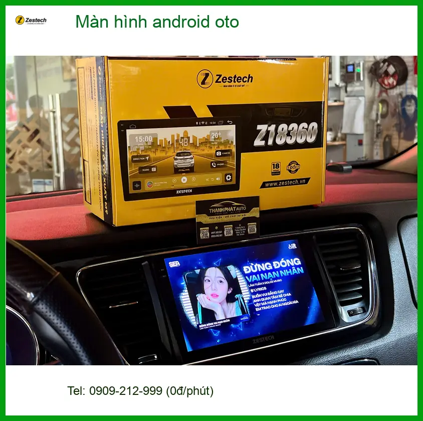 Anh Minh lắp màn hình android oto cho Toyota Camry ở Quận 12 vì màn zin cũ đã lỗi thời