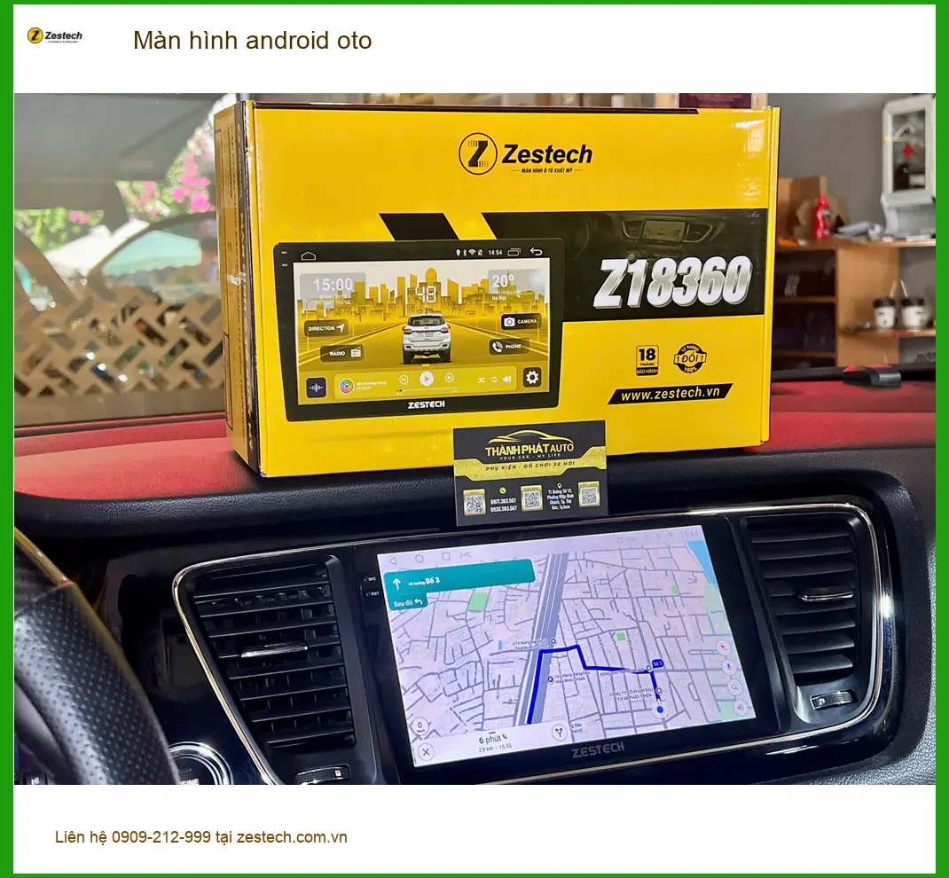 Anh Minh lắp màn hình android oto cho Toyota Camry ở Quận 12 vì màn zin cũ đã lỗi thời ảnh thực tế 2