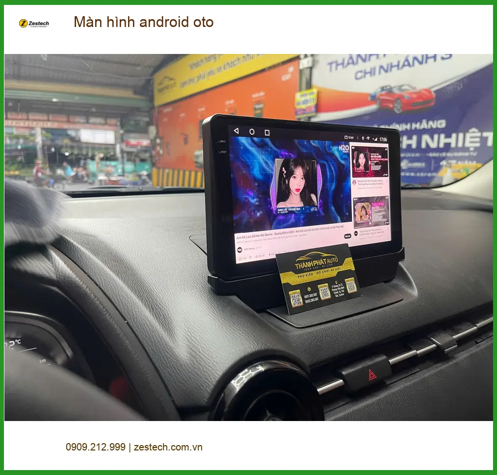 Anh Dũng lắp màn hình android oto cho Mazda 3 tại Quận 6 để dễ dùng hơn