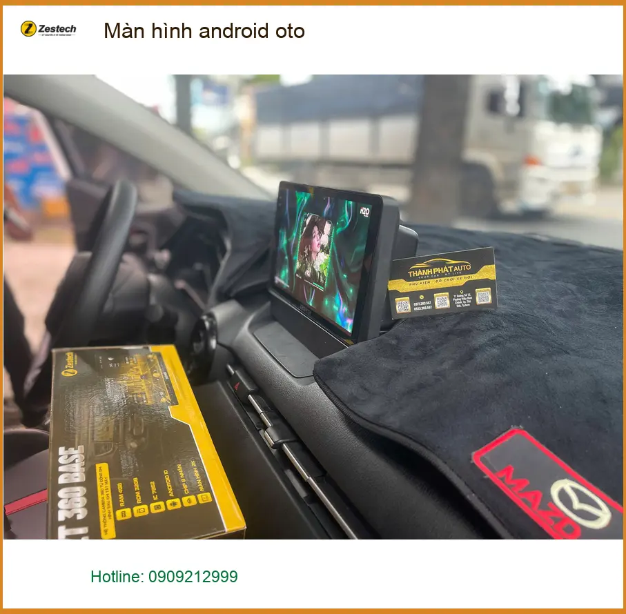 Chị Thảo Vy lắp màn hình android oto cho Hyundai Kona tại Quận 1 vì màn zin không có chỉ đường ảnh thực tế 3
