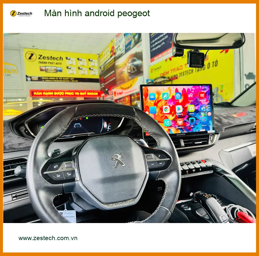 Anh Long nâng cấp màn hình Android Peugeot 3008 tại Quận 2 cho tiện nghi ảnh thực tế 5