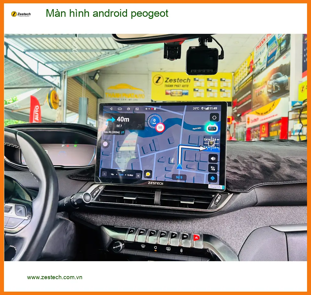 Anh Kiên nâng cấp màn hình Android Peugeot 5008 tại Thủ Đức ảnh thực tế 4