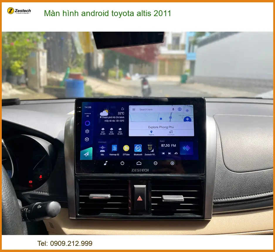 Màn Hình Android Zestech Toyota Altis 2011 - Địa Chỉ Lắp Đặt Uy Tín TPHCM