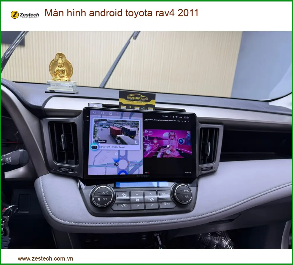 Màn hình android Toyota Rav4 2011 - Địa Chỉ Lắp Đặt Chính Hãng TPHCM