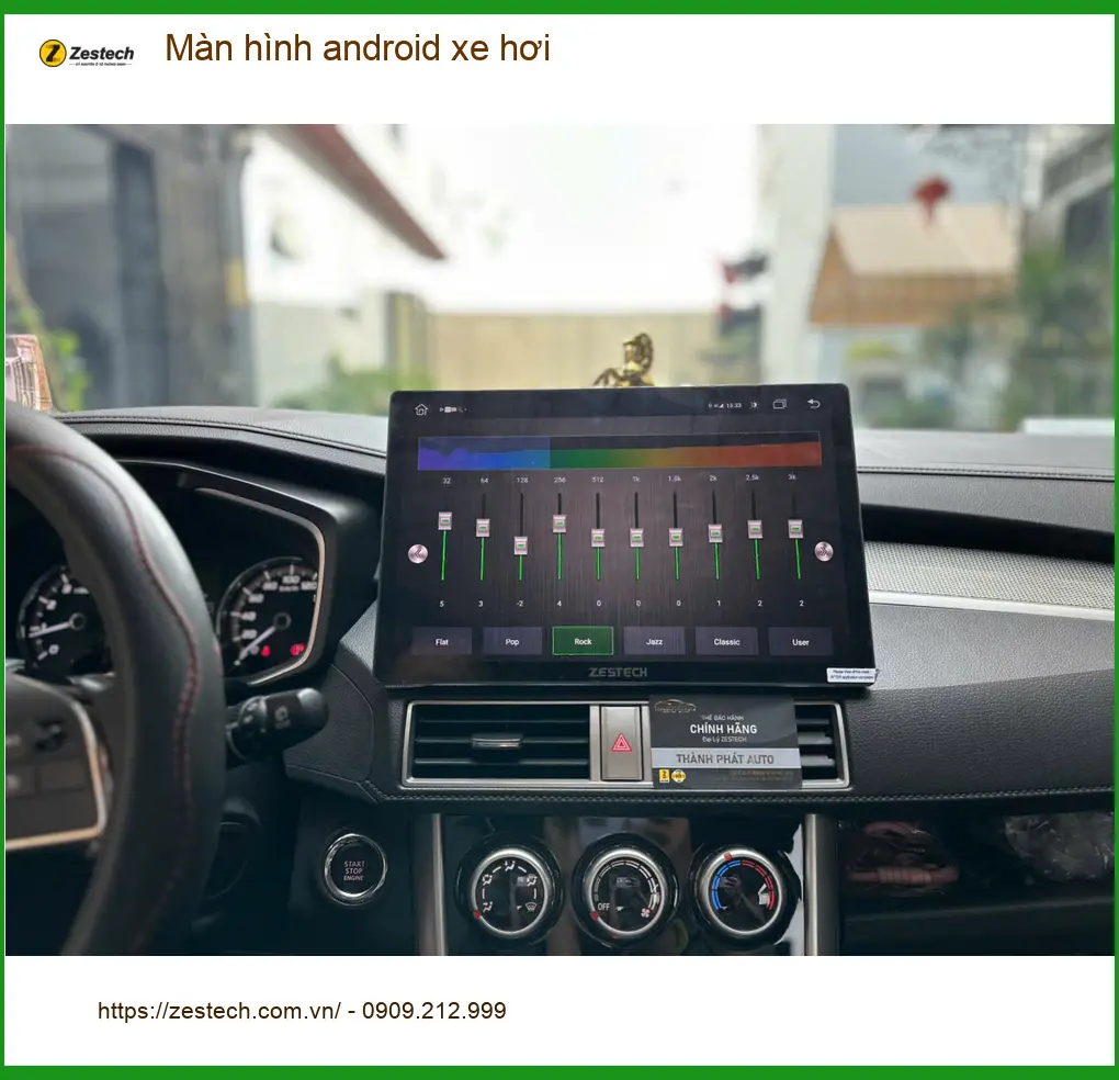 Chú Lâm lắp màn hình Android xe hơi Hyundai Accent tại Hóc Môn vì màn hình zin quá cũ ảnh thực tế 2