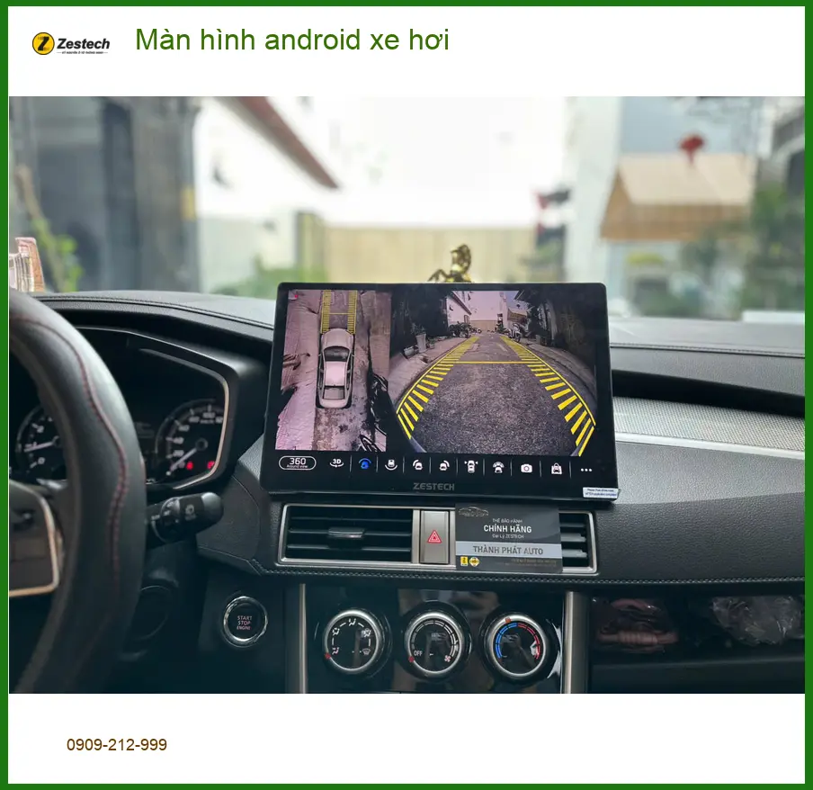 Chú Lâm lắp màn hình Android xe hơi Hyundai Accent tại Hóc Môn vì màn hình zin quá cũ ảnh thực tế 5