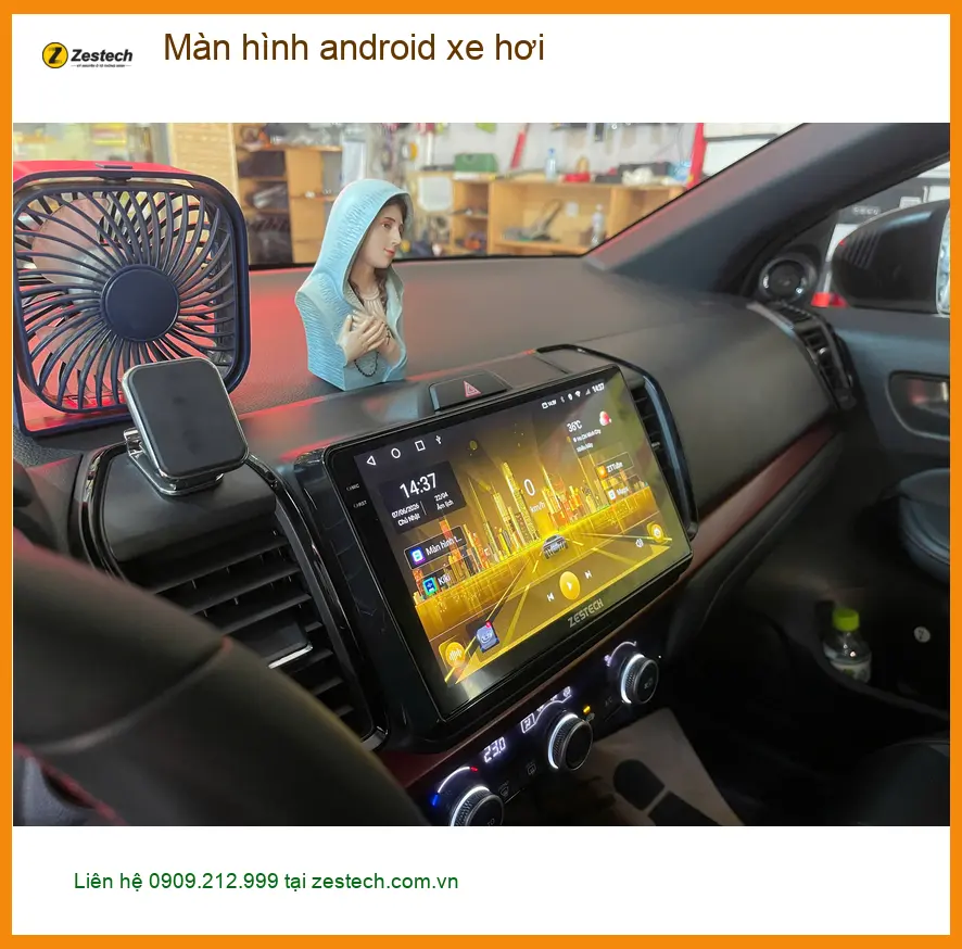 Anh Cường lắp màn hình Android xe hơi Mazda 3 tại Quận Tân Bình dùng giải trí ảnh thực tế 3