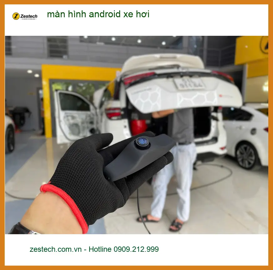 Anh Khang lắp màn hình Android xe hơi Honda CR-V tại Quận 1 màn zin lỗi thời ảnh thực tế 2