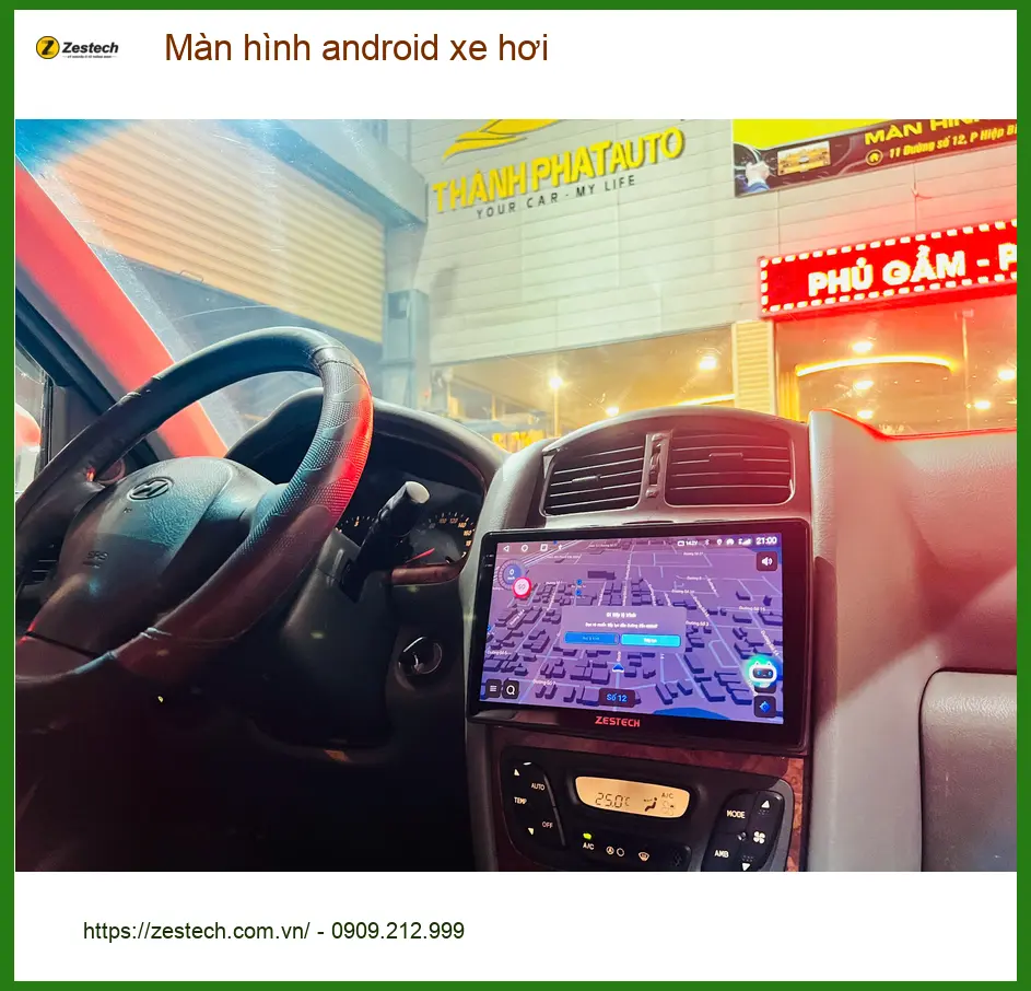 Anh Khang lắp màn hình Android xe Hyundai Accent tại Quận 12 tiện dẫn đường. ảnh thực tế 2
