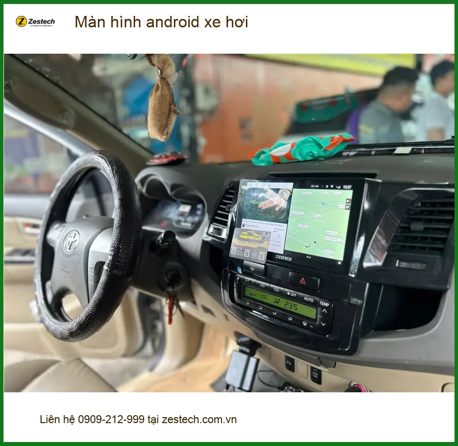 Chị Thư lắp màn hình Android xe hơi Honda CRV tại Quận 2 ảnh thực tế 2