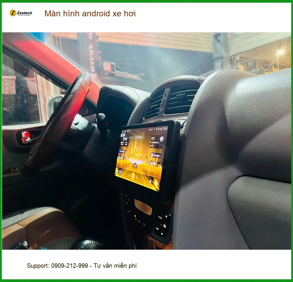 Anh Khang lắp màn hình Android xe Hyundai Accent tại Quận 12 tiện dẫn đường. ảnh thực tế 3