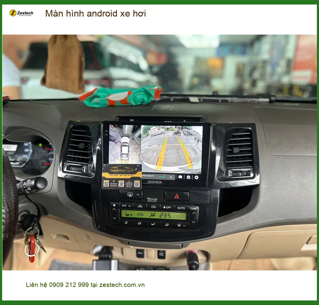Chị Thư lắp màn hình Android xe hơi Honda CRV tại Quận 2 ảnh thực tế 4