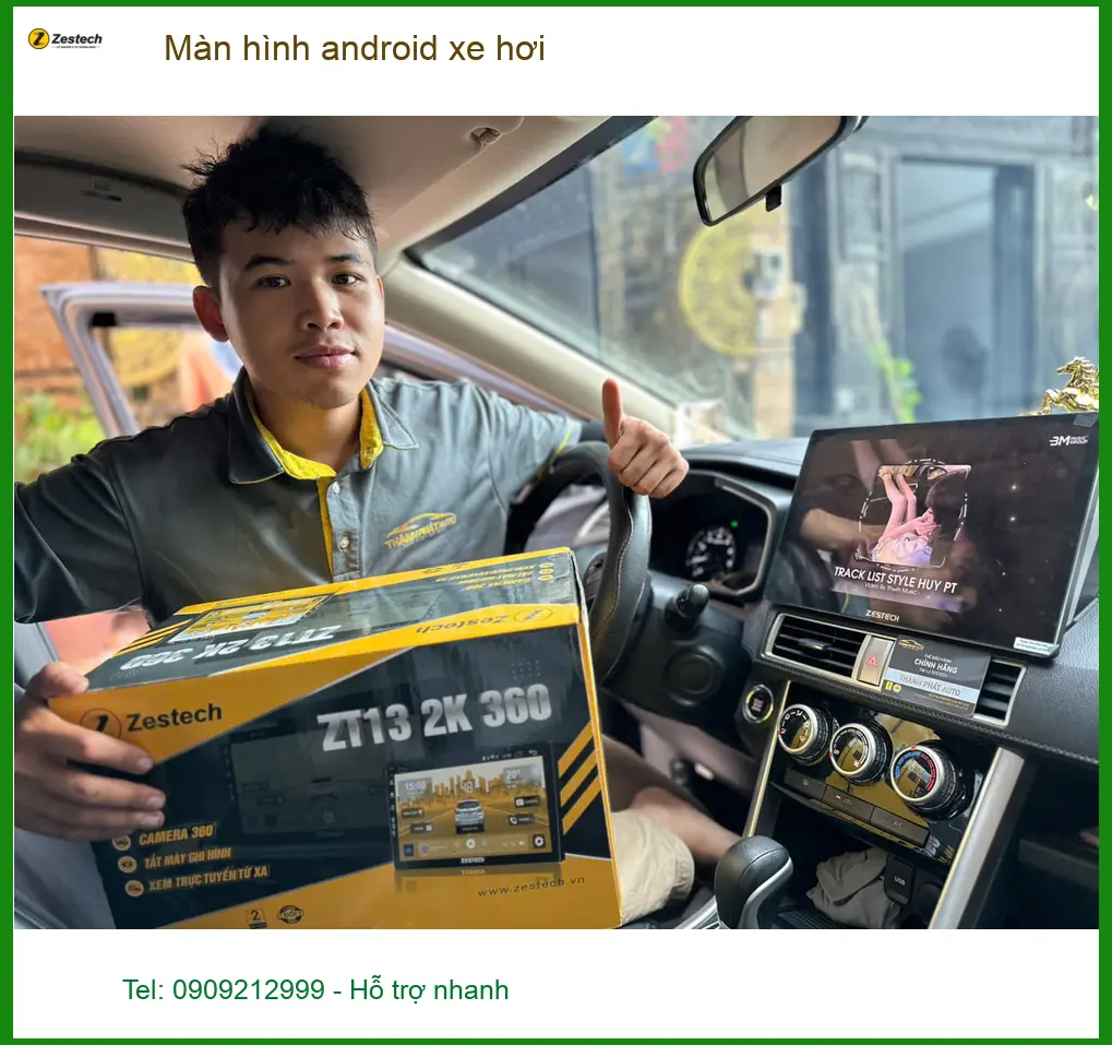 Anh Khang lắp màn hình android xe hơi cho Kia K3 tại Quận 8 để xem YouTube