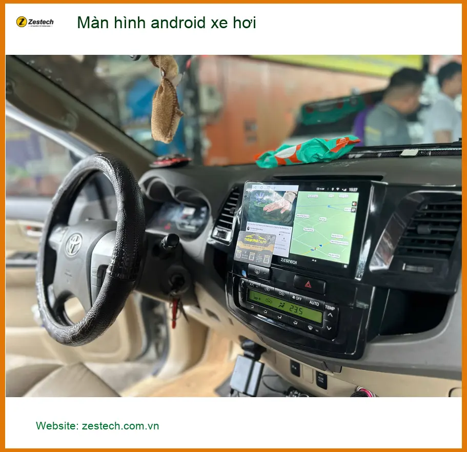 Chị Thảo nâng cấp màn hình android xe hơi cho Kia Carnival tại Quận 3 vì màn zin hạn chế. ảnh thực tế 3