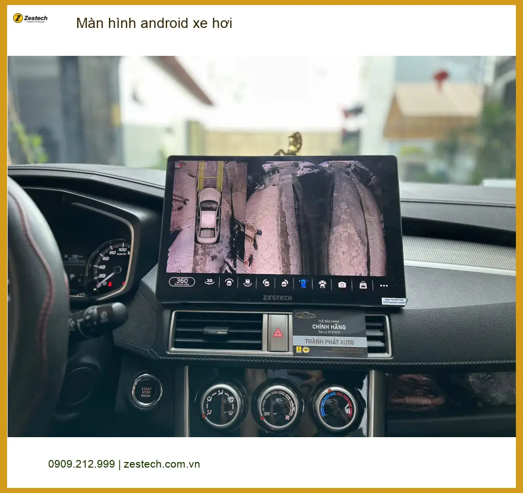 Anh Khang lắp màn hình android xe hơi cho Kia K3 tại Quận 8 để xem YouTube ảnh thực tế 3