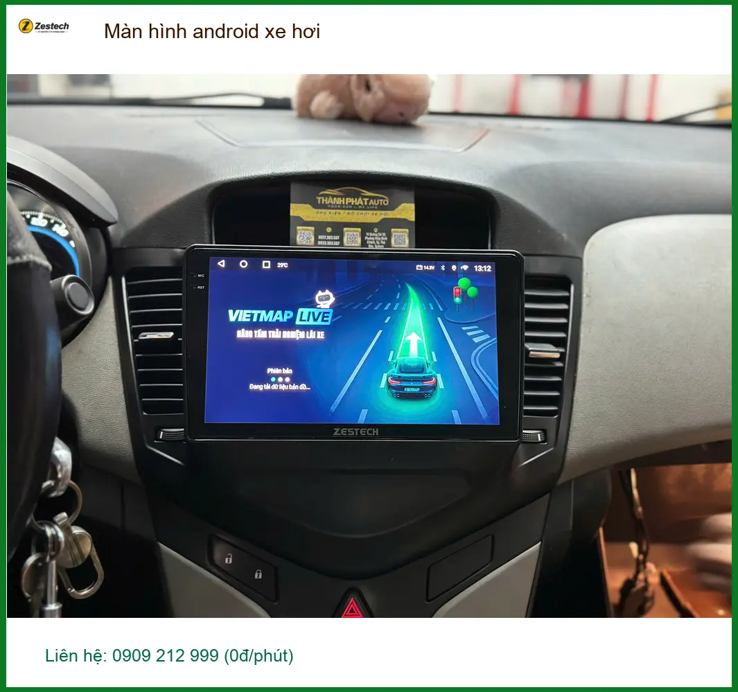 Anh Nhật Minh lắp màn hình Android Hyundai Kona tại Quận 9, lái xe an toàn ảnh thực tế 3