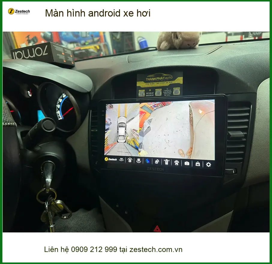 Anh Nhật Minh lắp màn hình Android Hyundai Kona tại Quận 9, lái xe an toàn ảnh thực tế 4