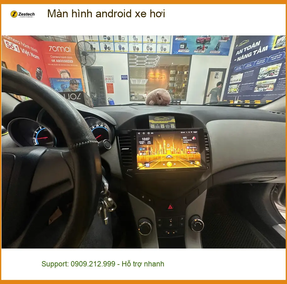 Anh Dũng lắp màn hình android xe hơi cho Kia Sorento tại Quận 7 ảnh thực tế 4