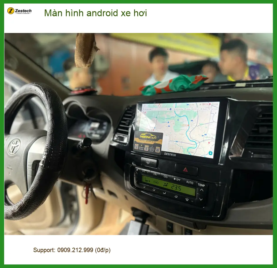 Anh Minh Khang lắp màn hình android xe Hyundai Santa Fe Quận Tân Bình
