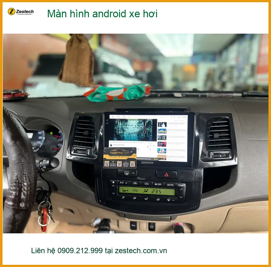 Anh Minh Khang lắp màn hình android xe Hyundai Santa Fe Quận Tân Bình ảnh thực tế 4