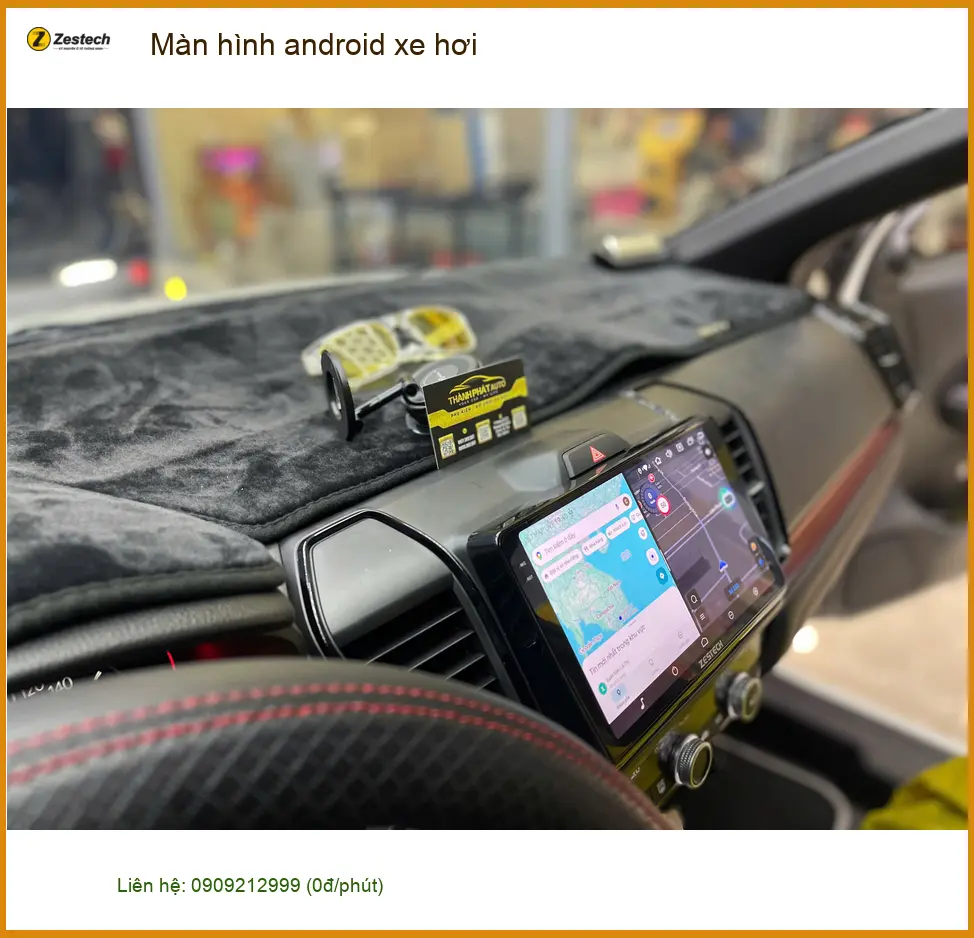Anh Dũng lắp màn hình android cho Suzuki Swift tại Quận 12 để giải trí và dẫn đường