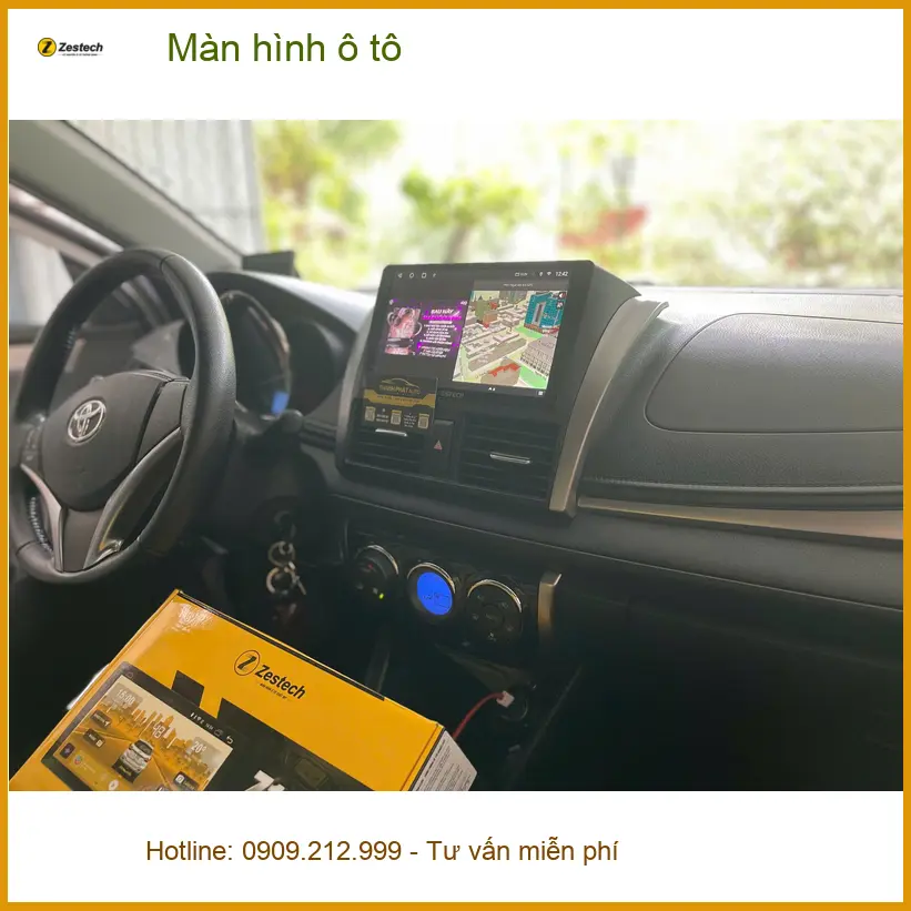 Anh Minh lắp màn hình ô tô Hyundai Accent tại Bình Chánh để dễ dàng dẫn đường